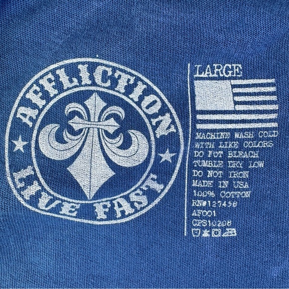 Affliction Women’s Short Sleeve Graphic T-Shirt -Size: Large -NWT - Picture 11 of 11